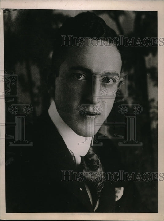 1923 Press Photo Harold Martens Schwab, League head to suppress German Opera