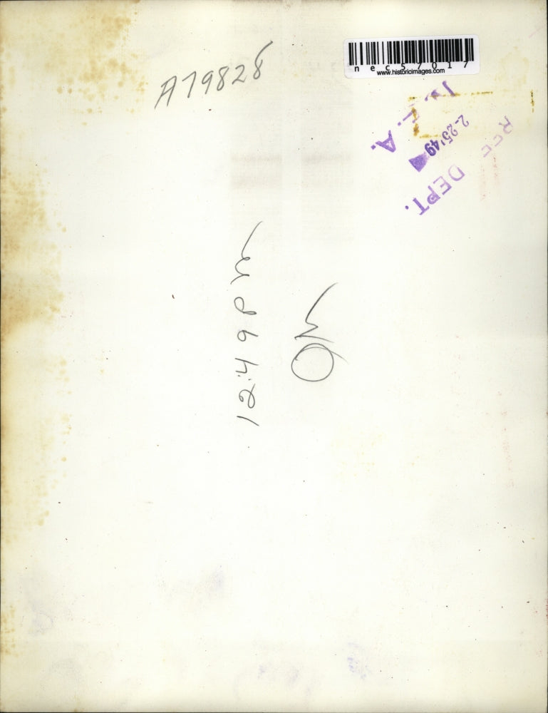 1949 Press Photo Jimmie Meadors w/ nurse Mildred Czar at Children's Hospital