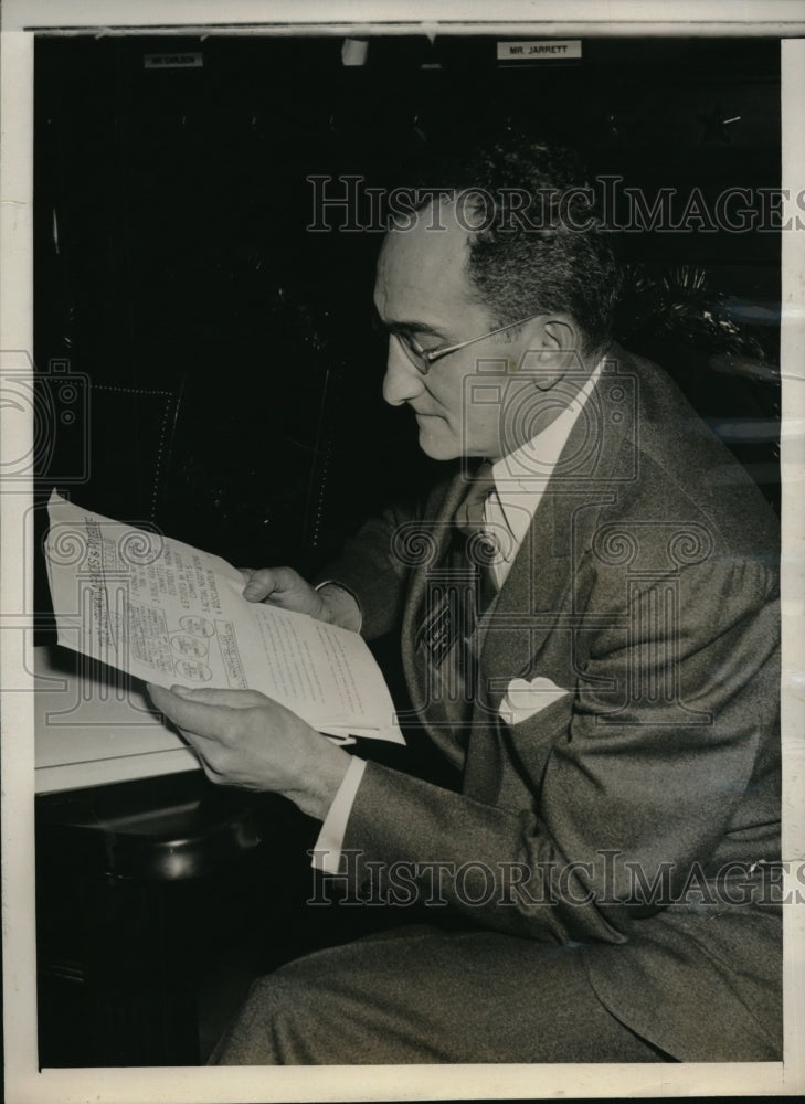 1940 Press Photo A.M. Fox member of U.S. Tariff Commission