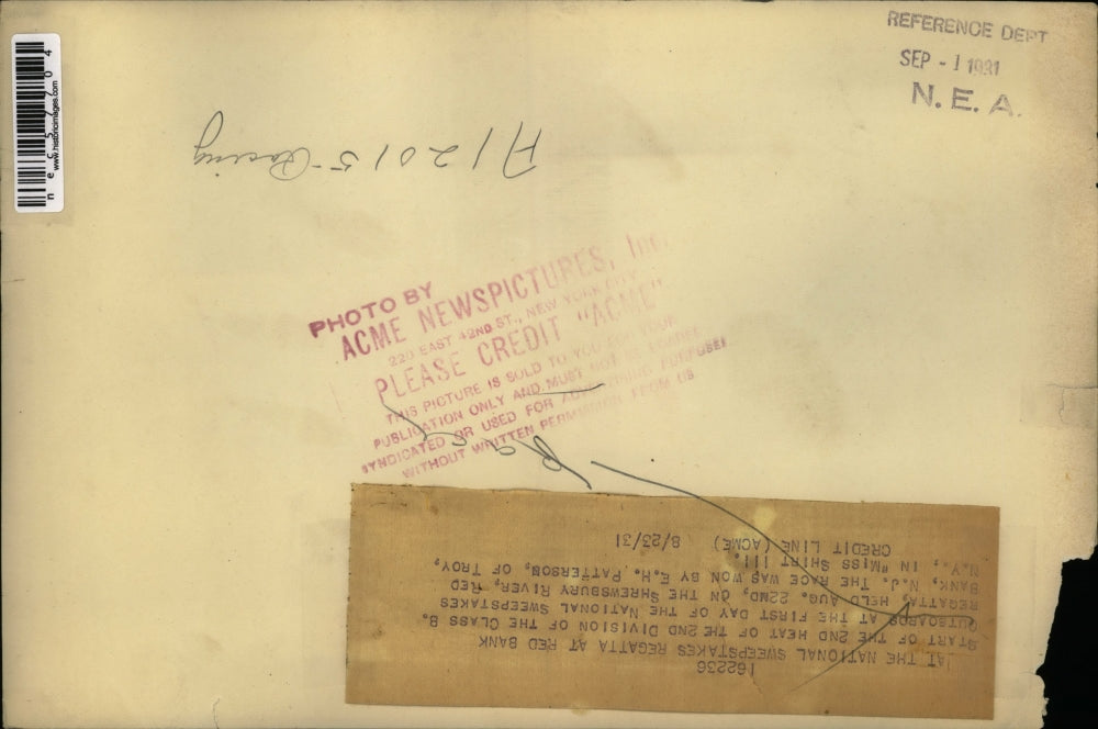 1931 Press Photo At the National Sweepstakes Regatta at Red Bank, NJ.