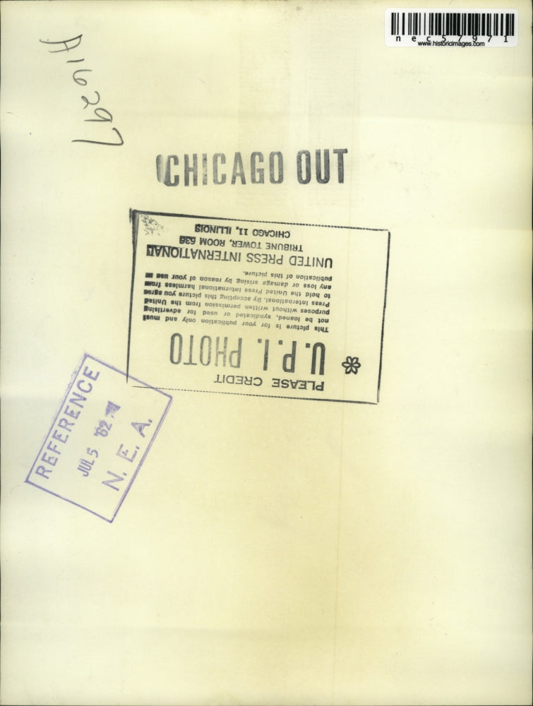 1962 Press Photo A baby tornado got Oak Forest signs