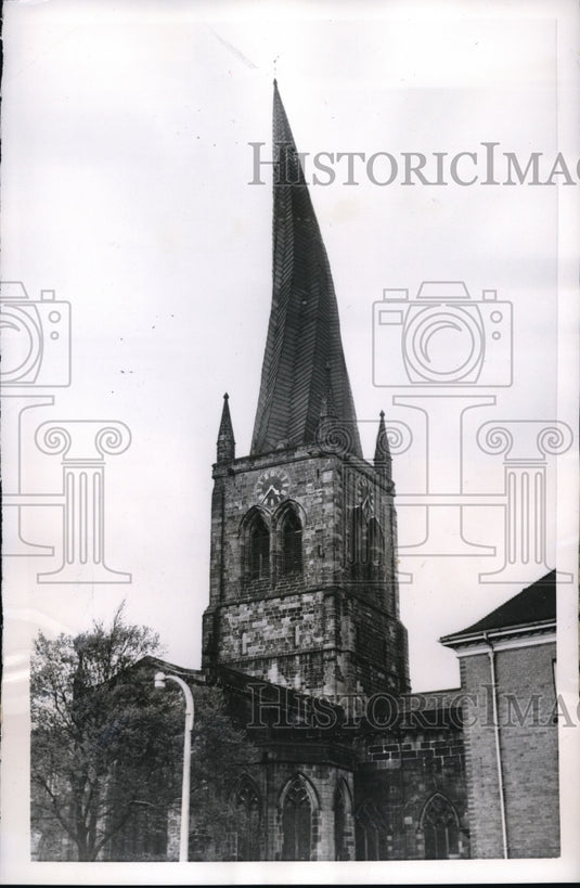 1956 Press Photo Chesterfield, England St Mary's Parish Church
