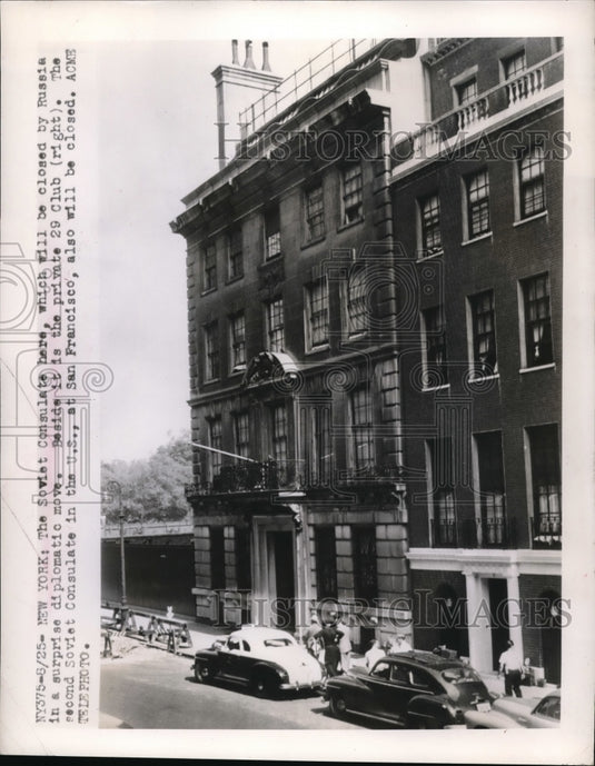 1948 Press Photo The Soviet Consulate Office
