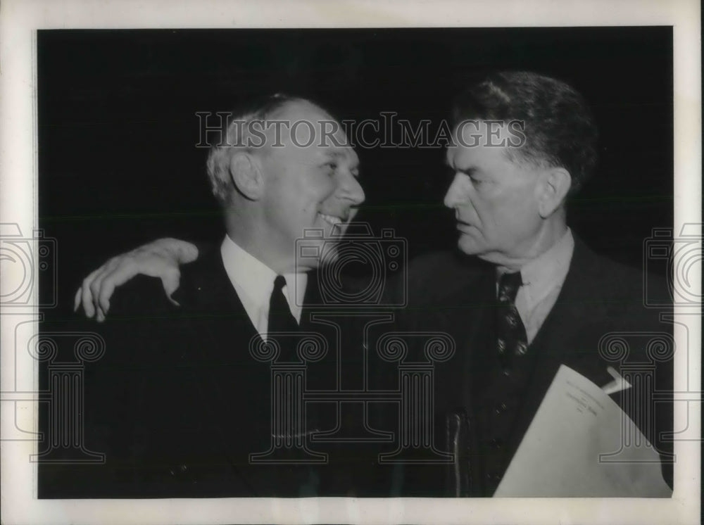 1940 Press Photo Washington DC Graham Barden Eugene Wage Hour Law Lobby