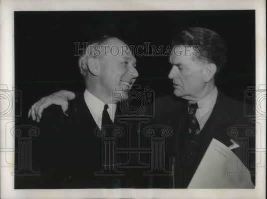 1940 Press Photo Washington DC Graham Barden Eugene Wage Hour Law Lobby