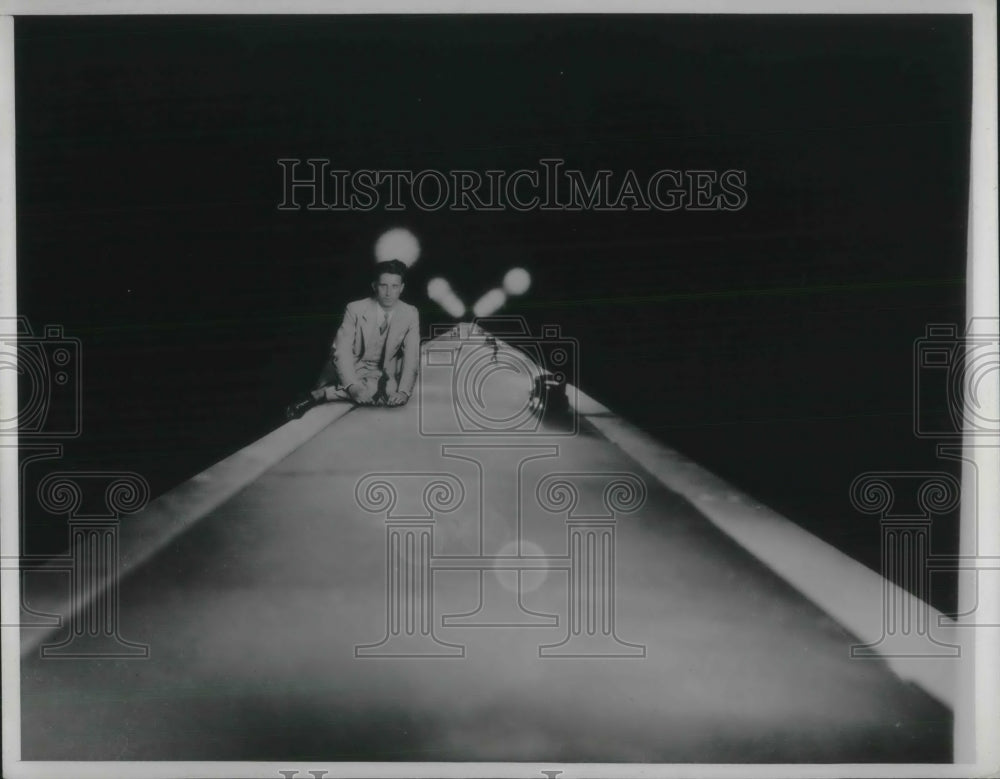 1937 Press Photo Model illuminated highway- Historic Images