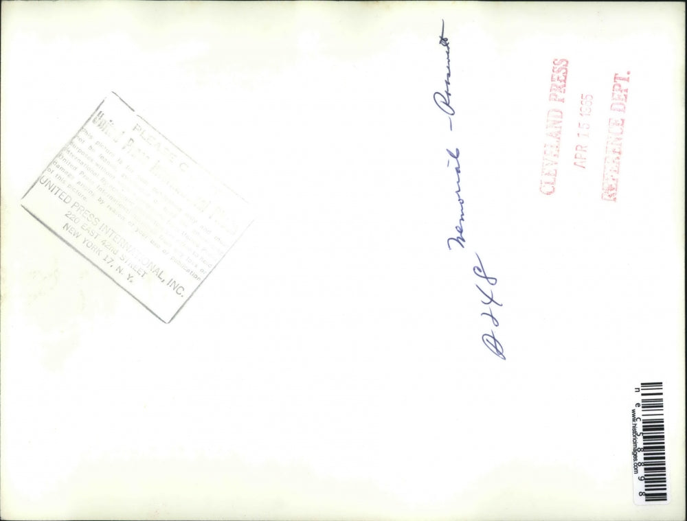 1965 Press Photo President Lyndon Johnson at Franklin Roosevelt memorial