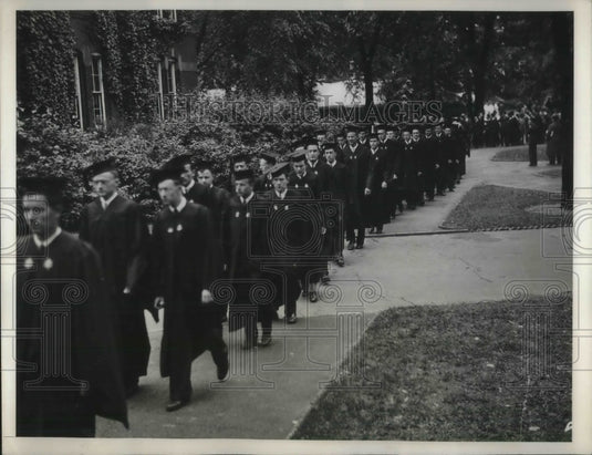 1935 Press Photo Harvard University Commencement Exercises, Cambridge, Mass.