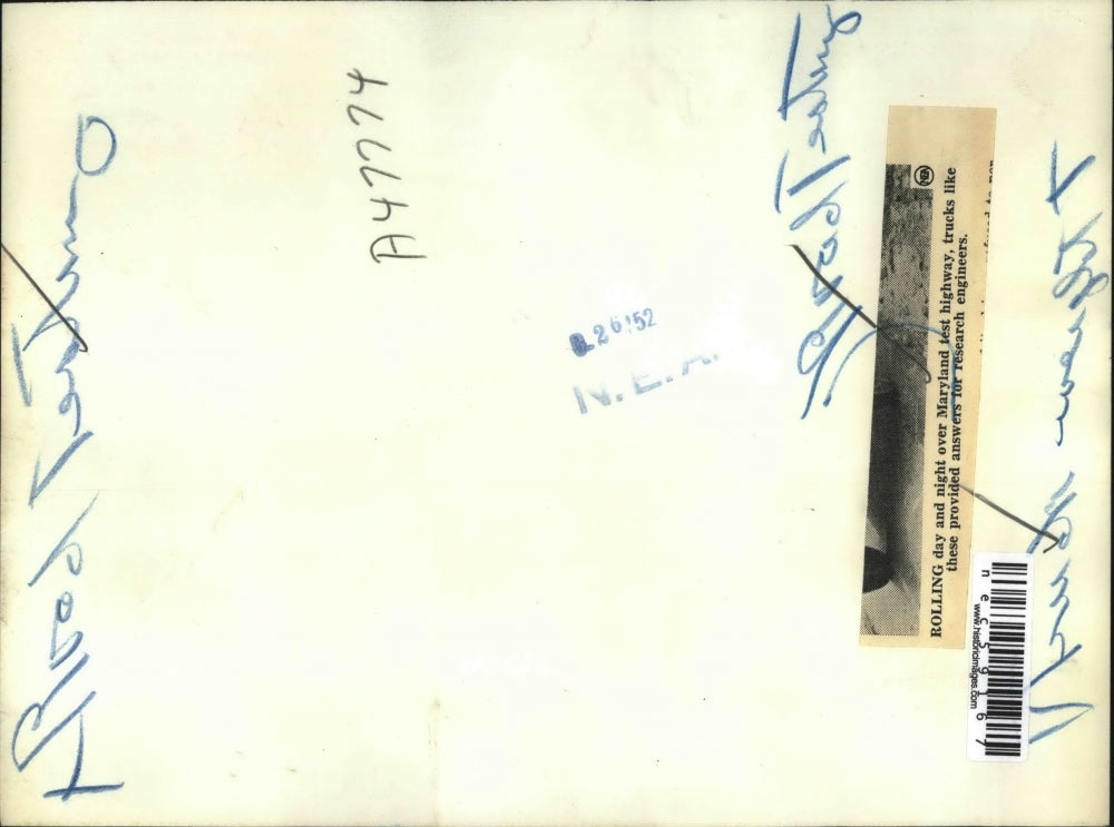 1952 Press Photo Truck rolling over the Mary Test Highway.