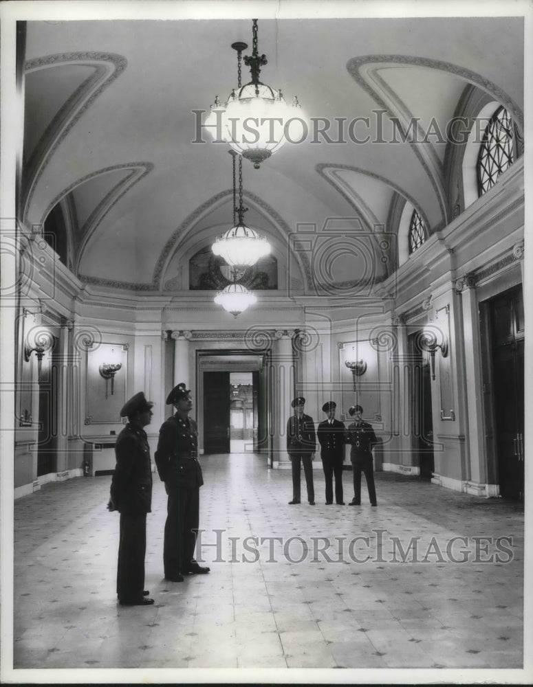 1942 Press Photo The famed President's Reception room in Union Station in D.C.