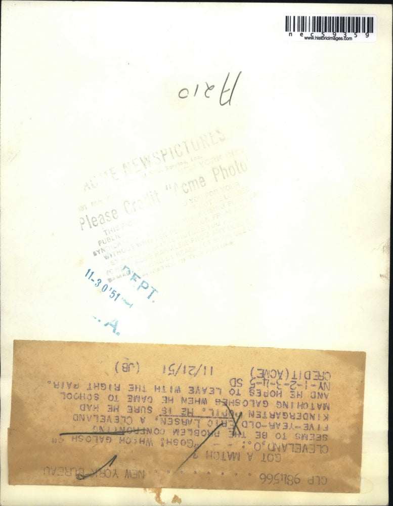 1945 Press Photo at school matching boots