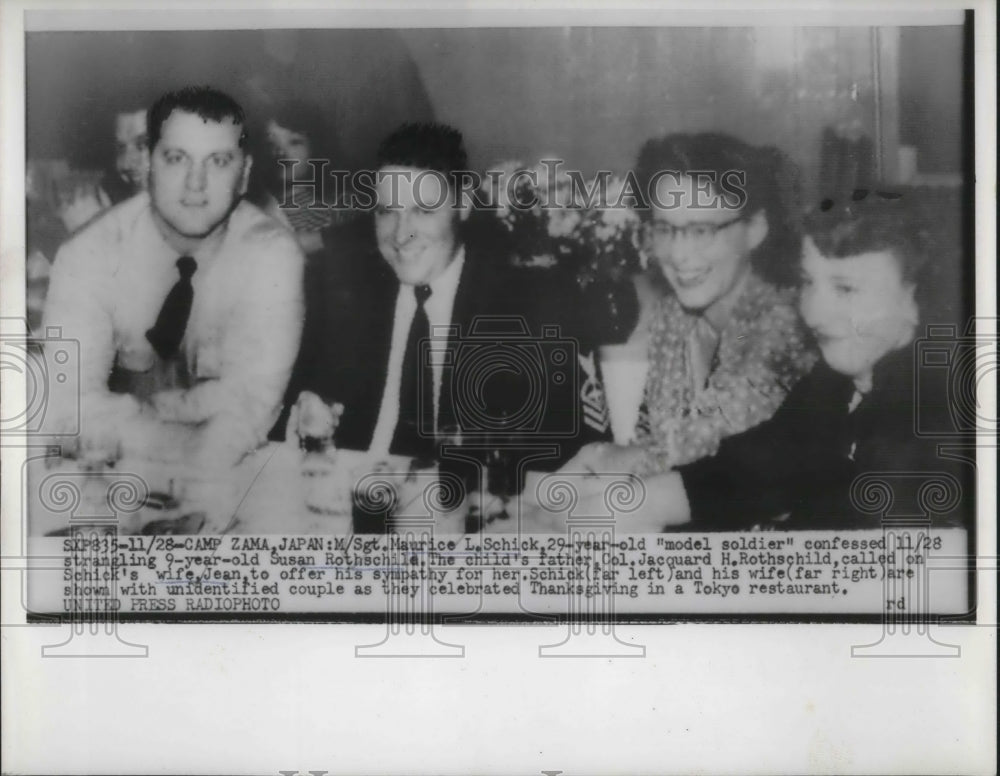 1953 Press Photo M Sgt Maurice Schick Confessed To Killing 9 Year Old