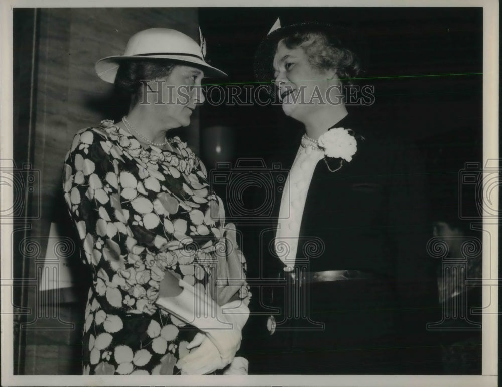 1936 Press Photo RNC Delegates Ruth Hanna McCormick Simms - nec59505