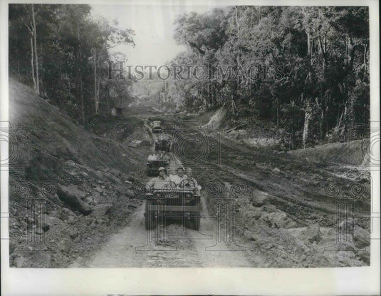 1942 Press Photo United States builds road across Panama- Historic Images