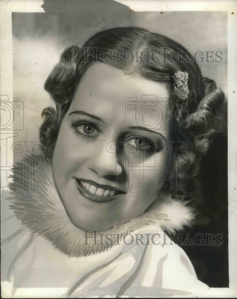 1935 Press Photo Helen Marshall for NBC-WEAF broadcasts- Historic Images