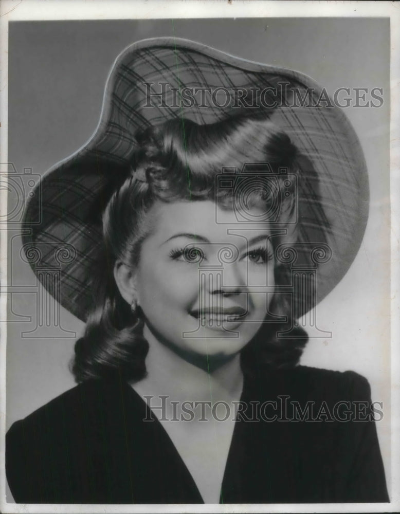 1942 Press Photo Frances Langford Springtime Fashions