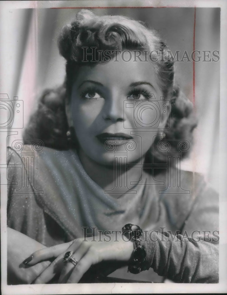 1951 Press Photo Famous Singer & Actress Frances Langfod on "The Bickersons"