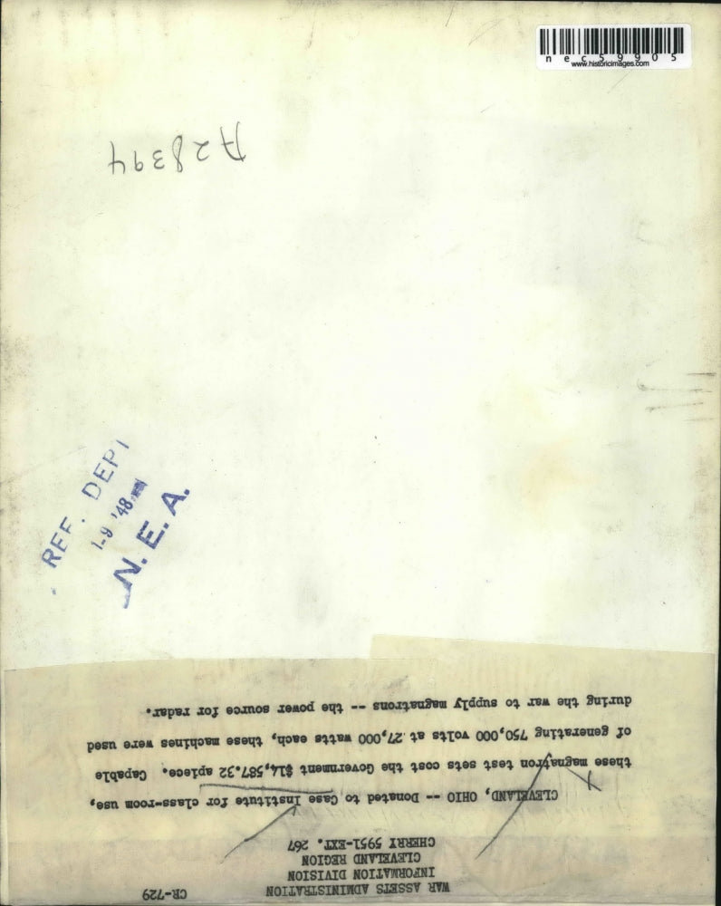 1948 Press Photo Large power supplies