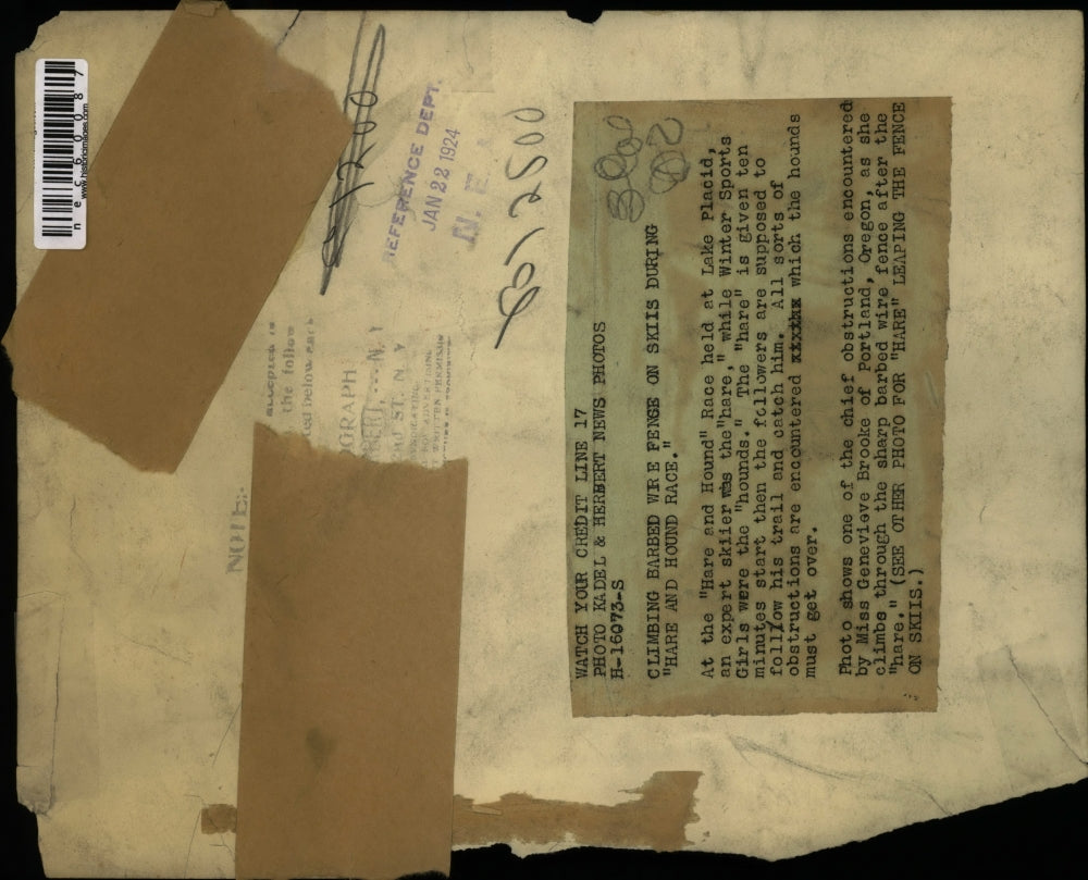 1924 Press Photo At the "Hare and the Hound Race" in Lake Placid