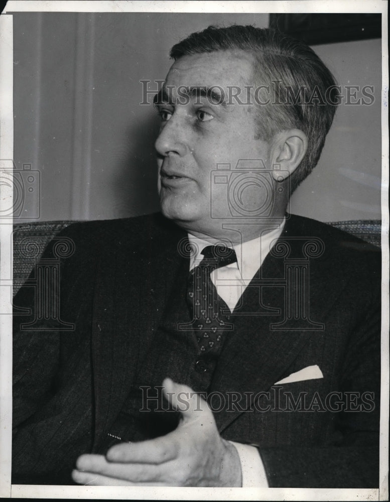 1940 Press Photo U.S. Secretary of the Navy Charles A. Edison- Historic Images