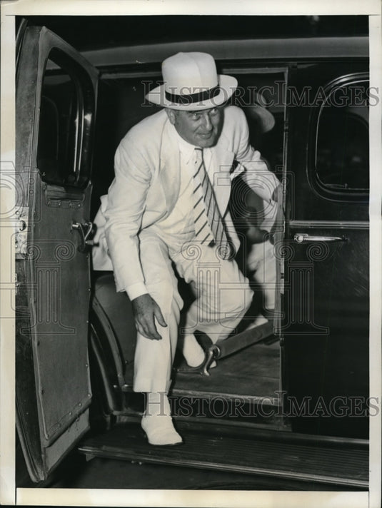 1939 Press Photo Acting Sec. of the Navy, Charles Edison at the White House