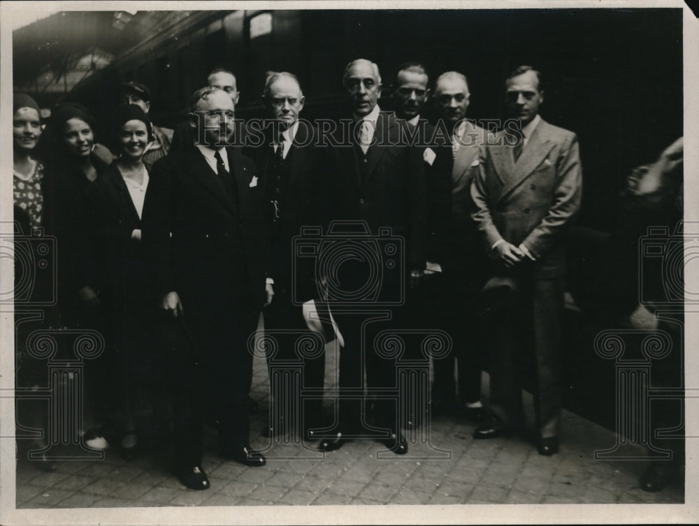1930 Press Photo M.Oliver, Charles Henry Burke, Mr.Slemp, Mr.Klaniel J.Roagan
