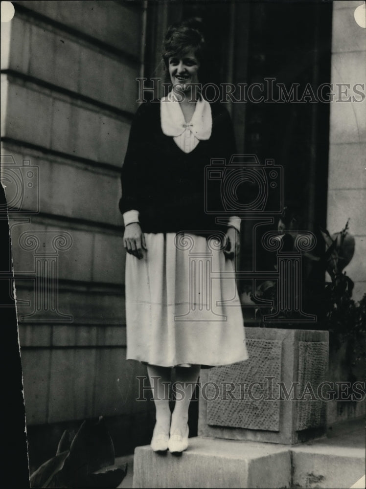 1922 Press Photo Virginia Sutherland daughter Senator Howard Sutherland West