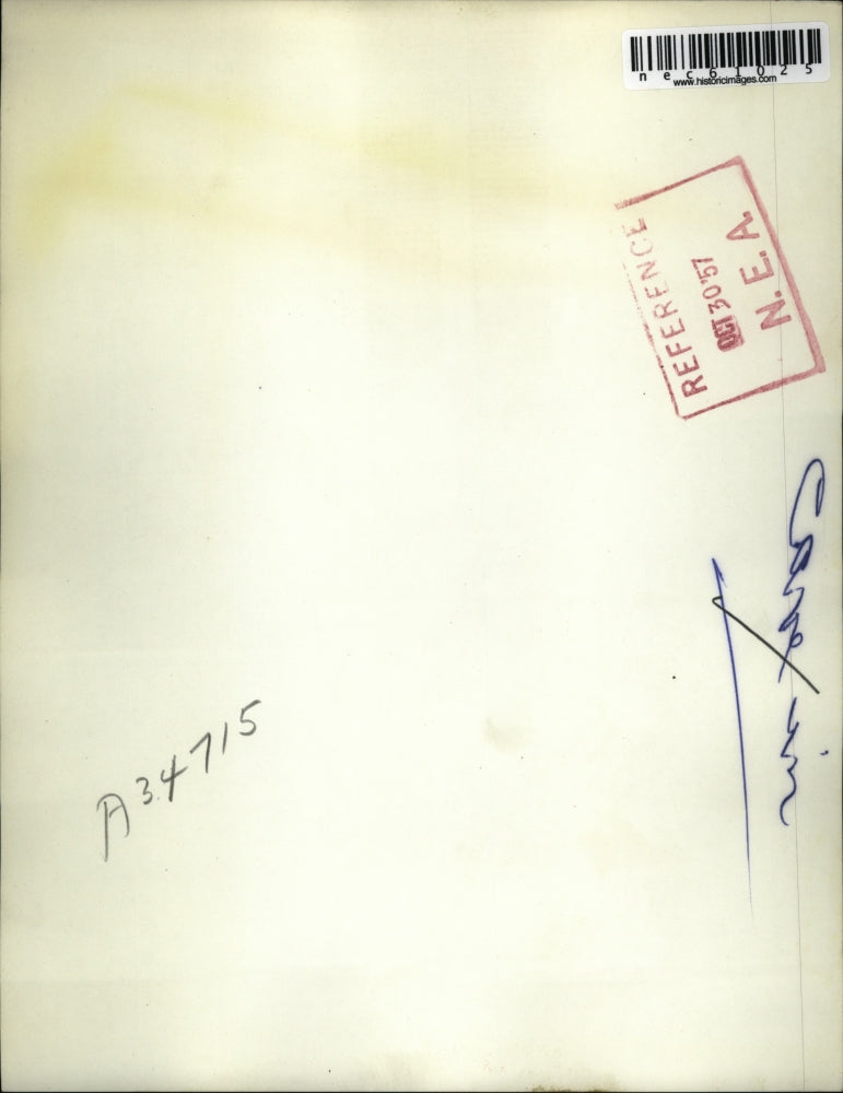 1957 Press Photo Buffalo, NY rescue workers at construction cave in - nec61025