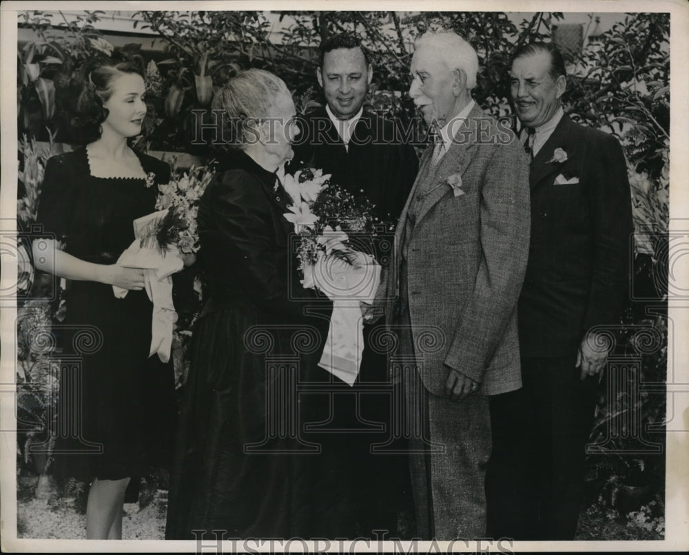 1939 Press Photo NYC, Mr & Mrs William Kindt re enact wedding after 60 years