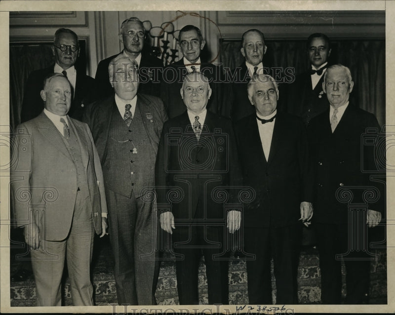 Load image into Gallery viewer, 1933 Press Photo AFL in D.C.,Wilson,Ryan,Green, Morrison, Duffy,Weber,Bugniazet

