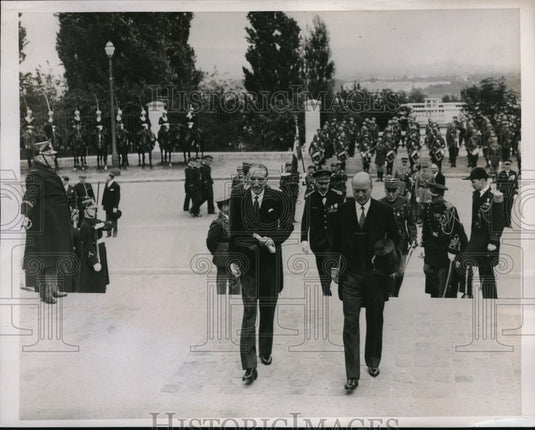 1938 Press Photo Americans in Paris celebrate Memorial Day- Historic Images