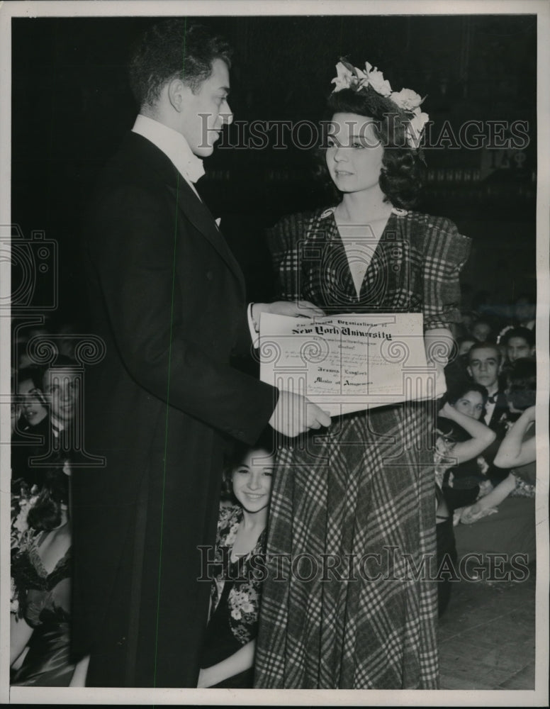 1937 Press Photo Actress Frances Langford & Arthur Gould,Master of Amusement
