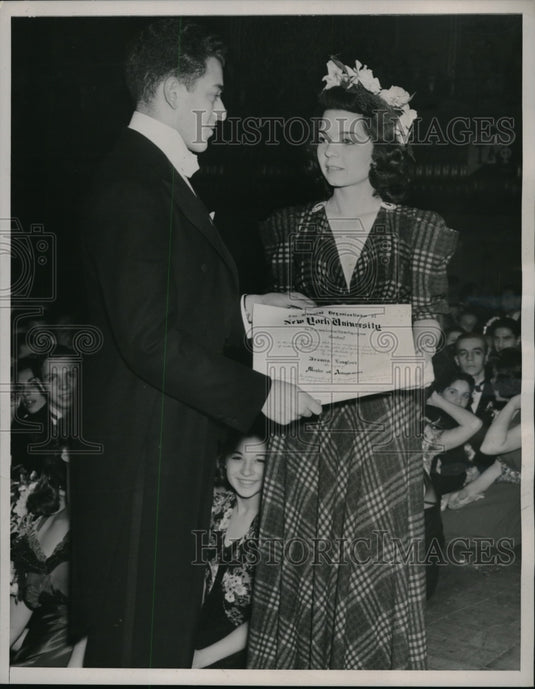 1937 Press Photo Actress Frances Langford & Arthur Gould,Master of Amusement
