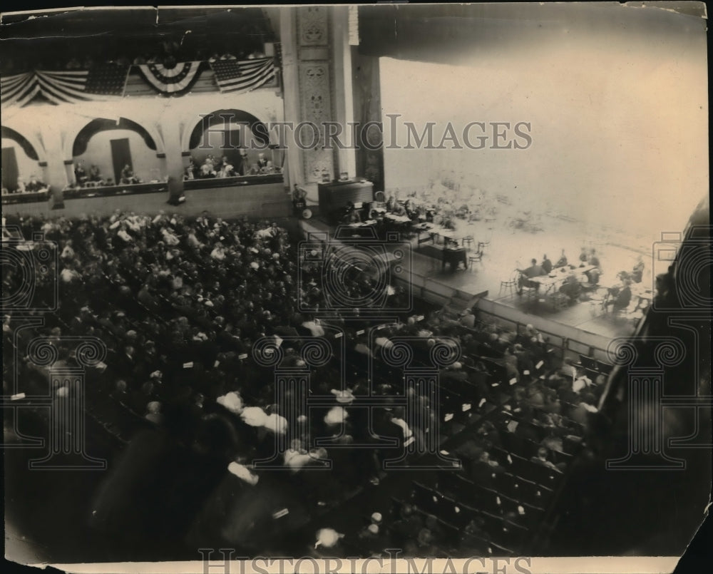1924 Press Photo St Paul, Minn auditorium during farm-labor convention