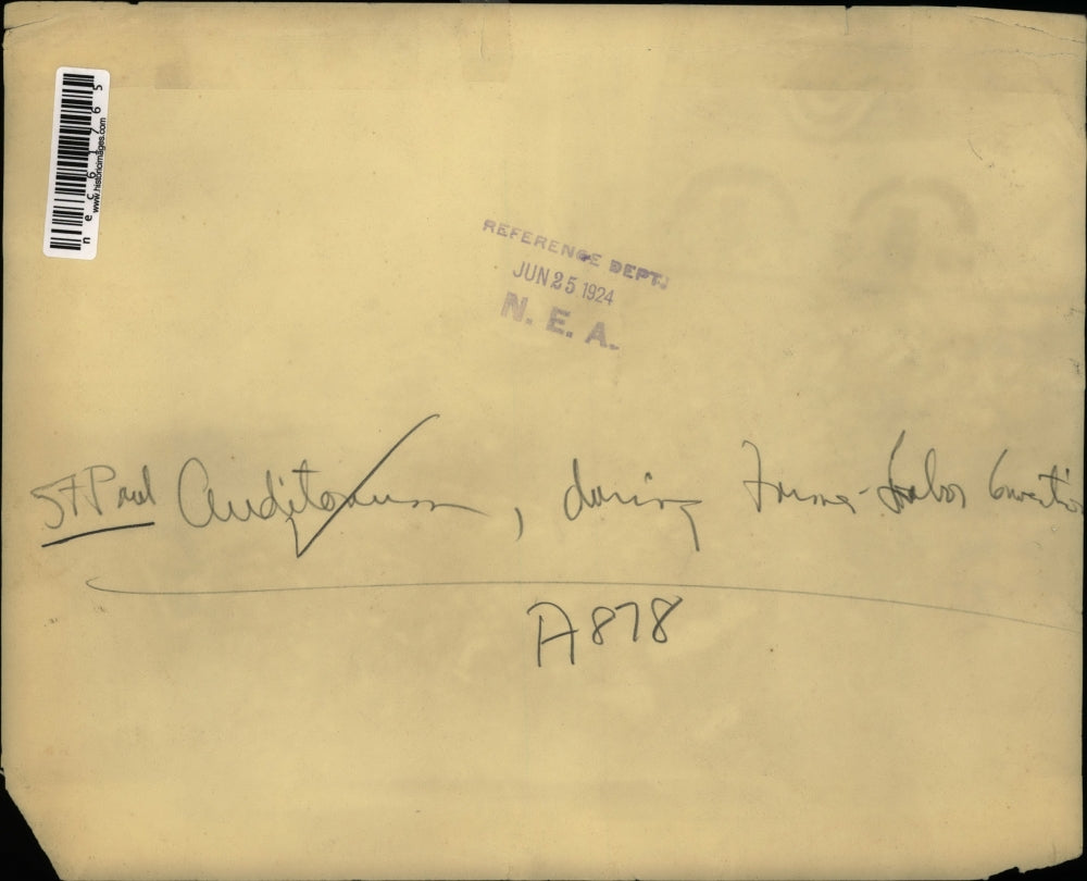 1924 Press Photo St Paul, Minn auditorium during farm-labor convention