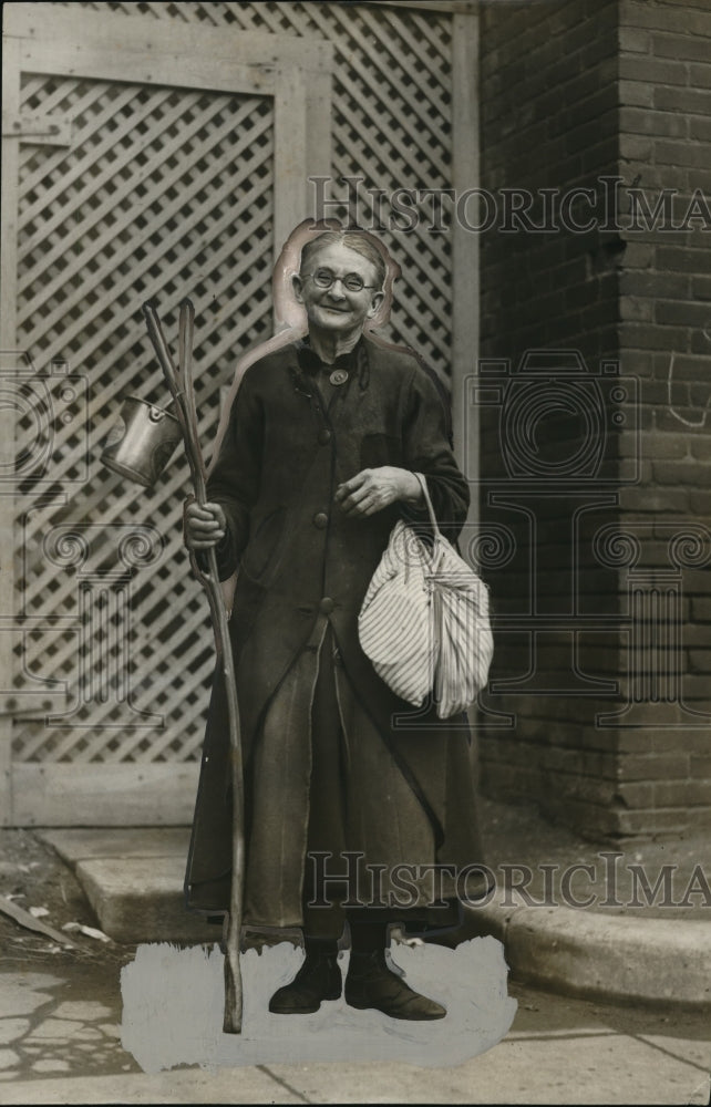 1926 Press Photo Mrs. Lily Hagkins. St. Paul Minnesota worker