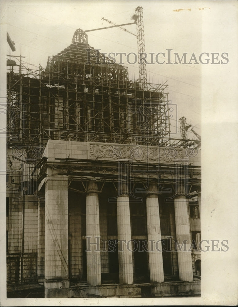 1930 Press Photo Kejmachi, Toyko New Diet bldg. construction- Historic Images