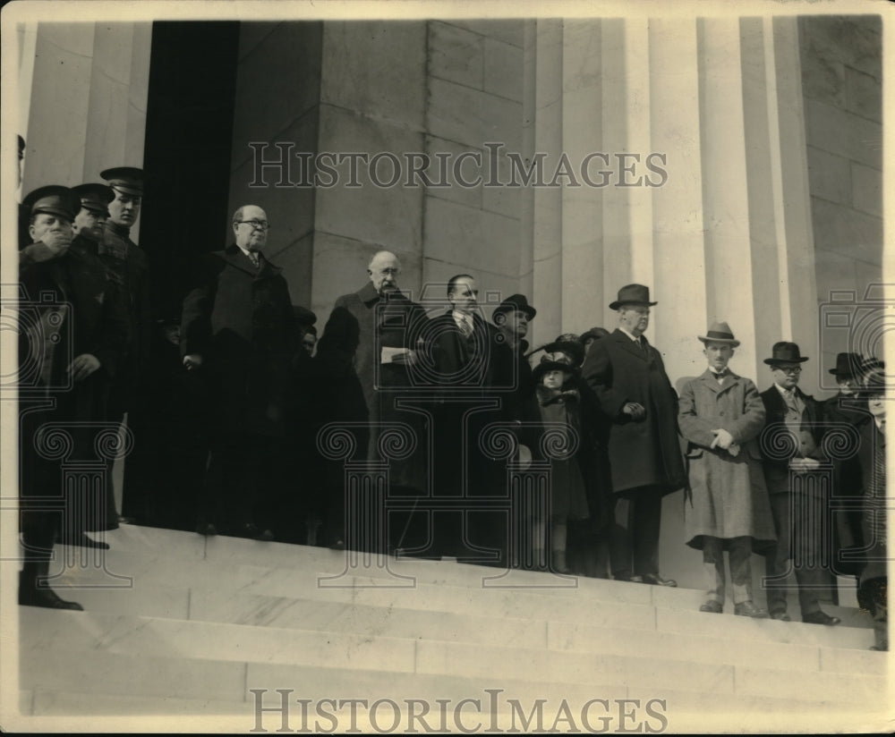 1923 Press Photo American Legion at the Lincoln Memorial