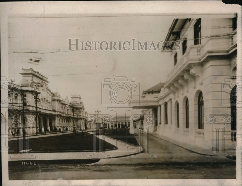 1930 Press Photo Route of Linderbergh&#39; s Flight - nec62211
