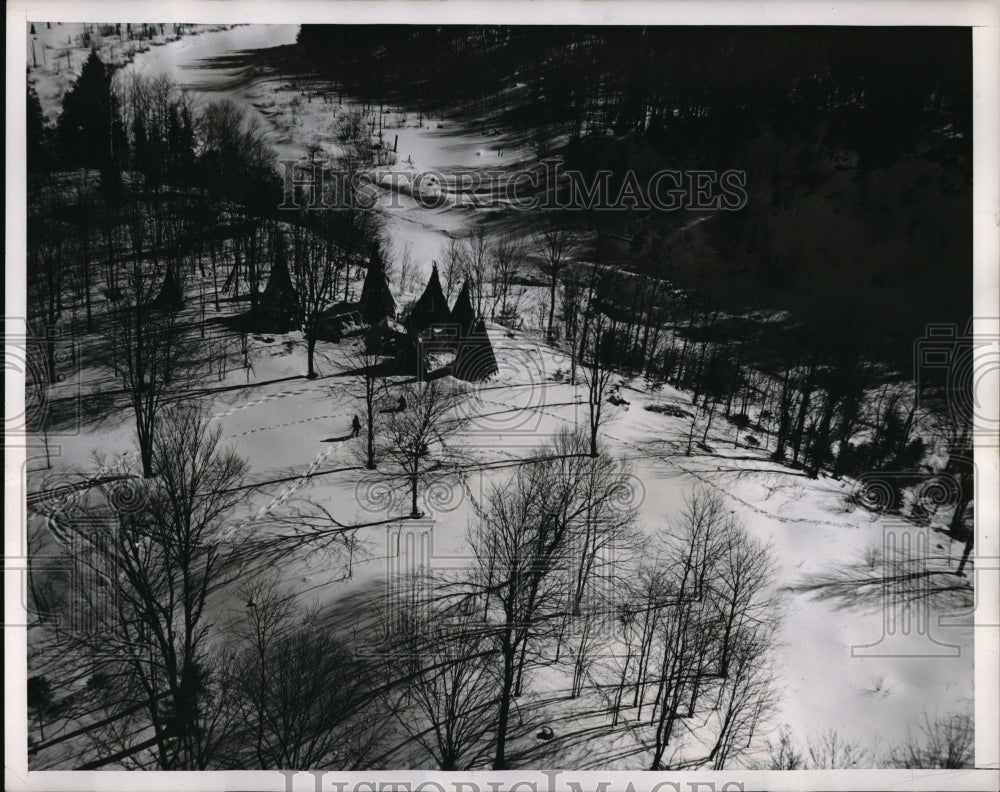 1947 Press Photo View of the Cold River in New York.