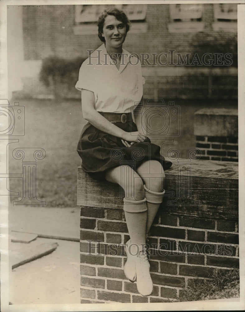1929 Press Photo Miss Gladys Williams at Newcomb College at Tulane