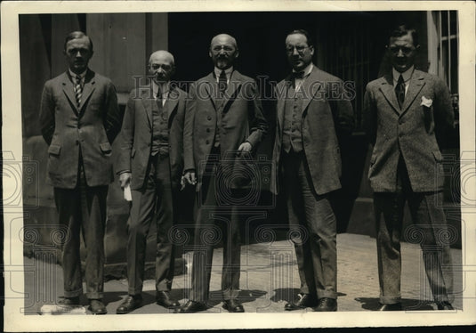 1922 Press Photo German Embassy staff in D.C. Dr O Wiedfeldt,Baron Plessant,- Historic Images