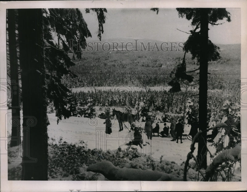 Load image into Gallery viewer, 1936 Press Photo Winter Scene at Harts Mountain of Germany - nec63073
