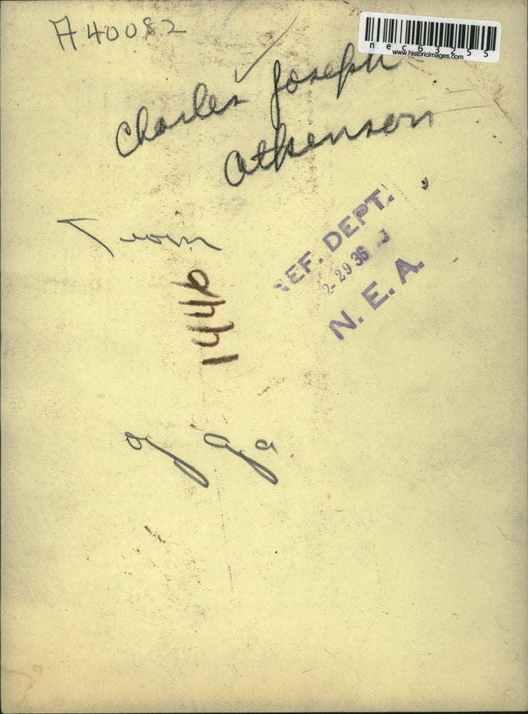 1936 Press Photo Charles Joseph Atkenson of Georgia - nec63255