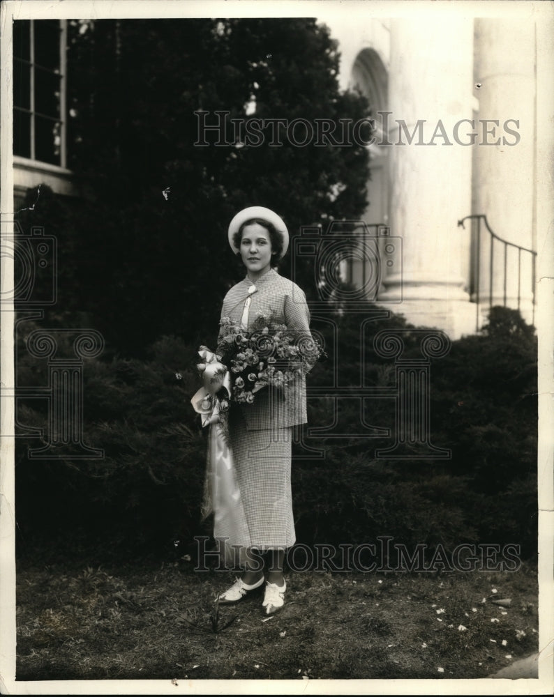 1935 Press Photo Ruth Witlearus of Roseboro, North Carolina - nec63436