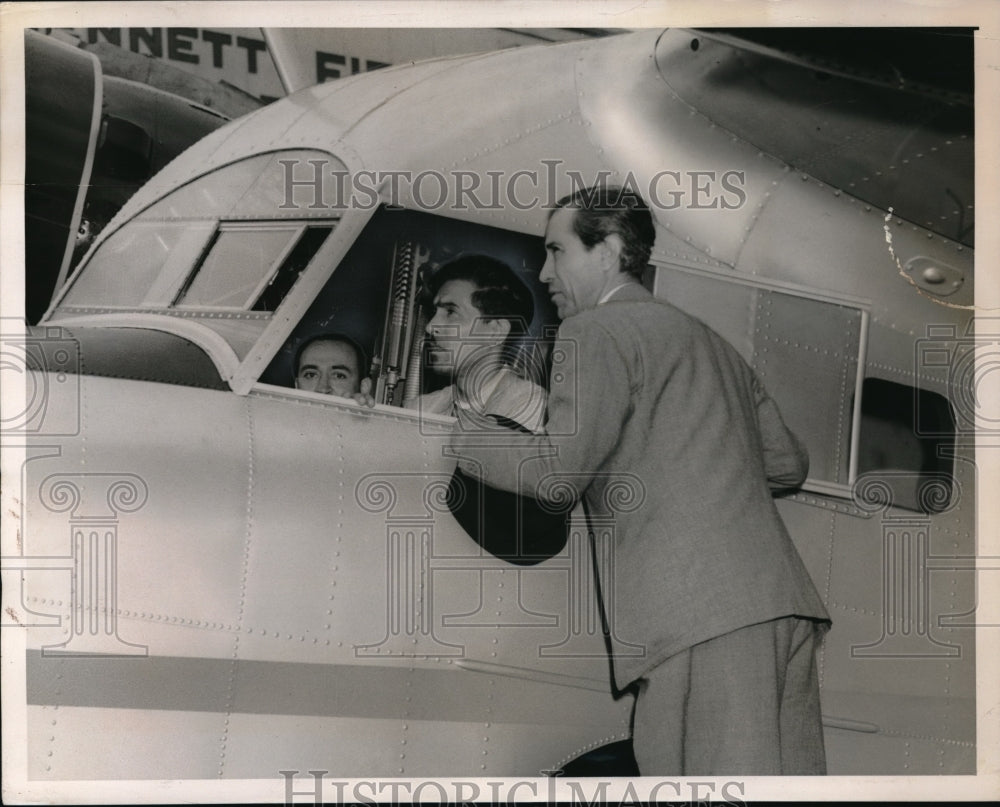 1939 Press Photo Capt. J. Vigil, Capt. Luis Cayo, Col. C. Gilardi- Historic Images