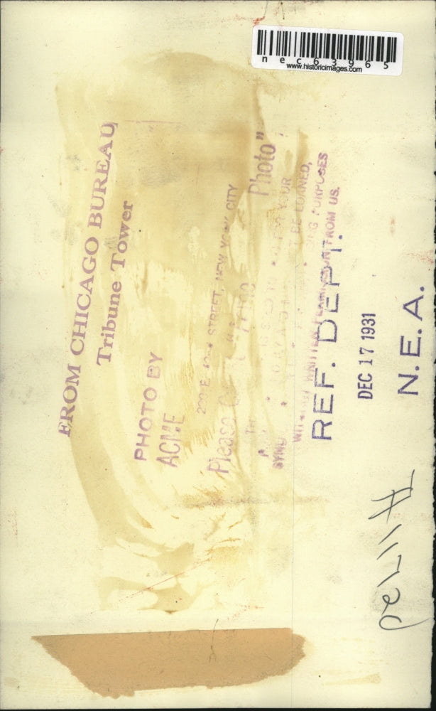 1931 Press Photo Unidentified Man - nec63965