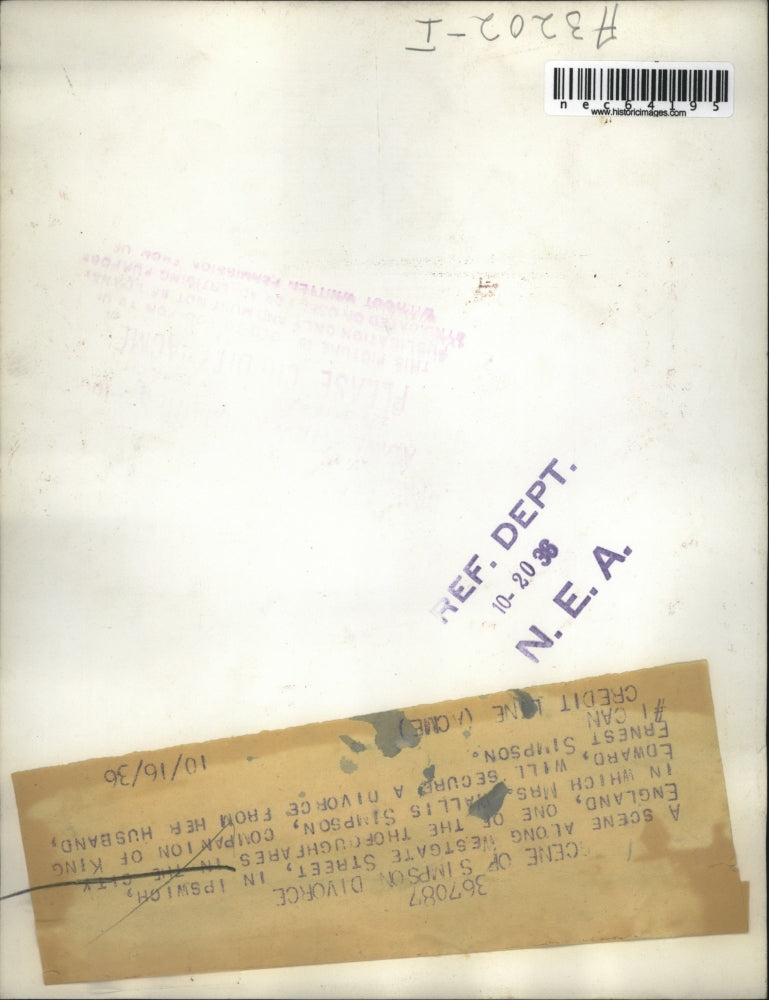 1938 Press Photo Westgate Street in Ipswich, England