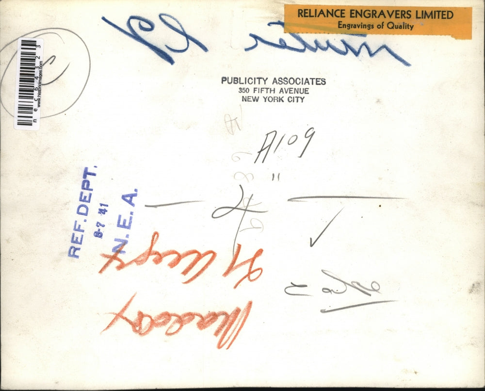 1941 Press Photo Slice of cake on a plate - nec64323