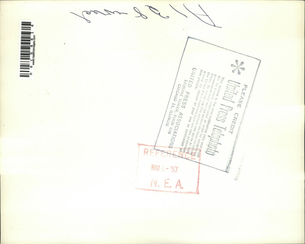 1957 Press Photo Ambulance Attendants Free injured man from Car Troy Hills NJ